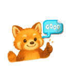 レッサーパンダのなちゃんもくん(秋ver)（個別スタンプ：22）