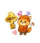 レッサーパンダのなちゃんもくん(秋ver)（個別スタンプ：26）