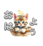 子猫 かわいいあいさつ（個別スタンプ：13）