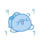 青イルカ（夏）（個別スタンプ：6）