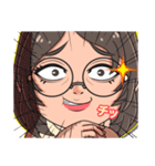 おもしろ顔ガールズ（個別スタンプ：40）