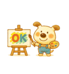 ペロと可愛い仲間たち(秋)（個別スタンプ：9）