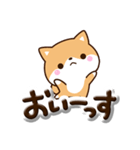ちびシバ☆ぷっくり文字（個別スタンプ：24）