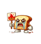 涙いっぱいのかわいいトースト（個別スタンプ：7）