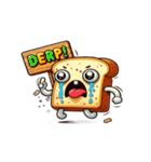 涙いっぱいのかわいいトースト（個別スタンプ：10）