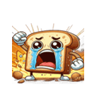 涙いっぱいのかわいいトースト（個別スタンプ：15）