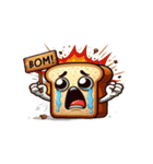 涙いっぱいのかわいいトースト（個別スタンプ：18）