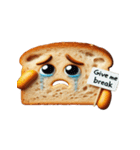 涙いっぱいのかわいいトースト（個別スタンプ：24）