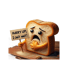 涙いっぱいのかわいいトースト（個別スタンプ：25）