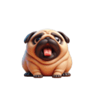 パグの爆萌日常（個別スタンプ：2）