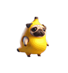 パグの爆萌日常（個別スタンプ：3）