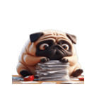 パグの爆萌日常（個別スタンプ：7）