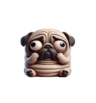 パグの爆萌日常（個別スタンプ：16）