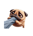 パグの爆萌日常（個別スタンプ：22）