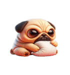 パグの爆萌日常（個別スタンプ：23）