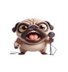 パグの爆萌日常（個別スタンプ：24）