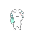 【動く】丸くて白いヤツ65（個別スタンプ：8）