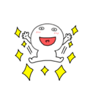 【動く】丸くて白いヤツ65（個別スタンプ：14）