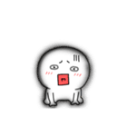 【動く】丸くて白いヤツ65（個別スタンプ：17）
