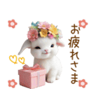 可愛い子ヤギ 褒める 全力応援 励まし（個別スタンプ：3）