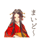 花魁の秋★美麗和風スタンプ（個別スタンプ：3）