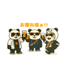 ユニークひげキャラ『ワクワク祭りVer.』（個別スタンプ：5）