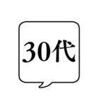 【年齢/世代】文字のみ吹き出しスタンプ（個別スタンプ：7）
