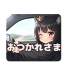 帰省ラッシュも安心ドライブみなみちゃん（個別スタンプ：15）
