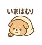 ベッドでごろごろ犬さんのご連絡（個別スタンプ：15）