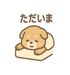 ベッドでごろごろ犬さんのご連絡（個別スタンプ：37）