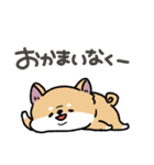 とけてる犬の柴犬(赤)（個別スタンプ：27）
