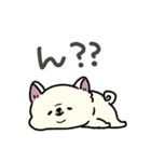 とけてる犬の柴犬(白)（個別スタンプ：40）