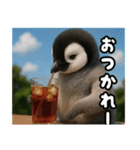 残暑のコウテイペンギン（個別スタンプ：3）