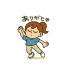 ダンス女子の毎日使える日常会話スタンプ（個別スタンプ：4）