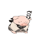 やさしく動くブタさん（個別スタンプ：1）