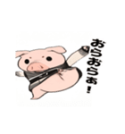 やさしく動くブタさん（個別スタンプ：18）