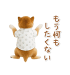 ネガティブな癒し柴犬（個別スタンプ：12）