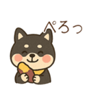 黒柴きいろバンダナと秋の日常（個別スタンプ：11）