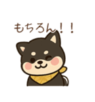 黒柴きいろバンダナと秋の日常（個別スタンプ：16）