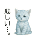 推し猫【青】,,,,,,,,,,,,,,,,（個別スタンプ：37）