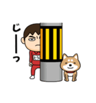 芋ジャージの【とうさん】♂犬と猫（個別スタンプ：12）