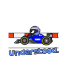動く！ F1レーサー マシン ドライバー 車（個別スタンプ：7）