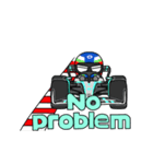 動く！ F1レーサー マシン ドライバー 車（個別スタンプ：10）