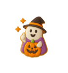 ハロウィン！おばけクッキー（個別スタンプ：1）