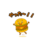 ぱっちりハンバーガー（個別スタンプ：12）