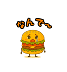 ぱっちりハンバーガー（個別スタンプ：13）