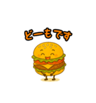 ぱっちりハンバーガー（個別スタンプ：17）
