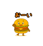 ぱっちりハンバーガー（個別スタンプ：21）