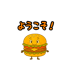 ぱっちりハンバーガー（個別スタンプ：22）