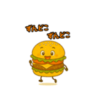 ぱっちりハンバーガー（個別スタンプ：24）